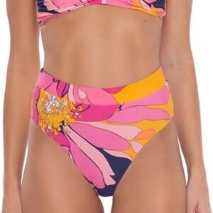 NWT Trina Turk Breeze High Waisted Bikini Bottoms Size 8
